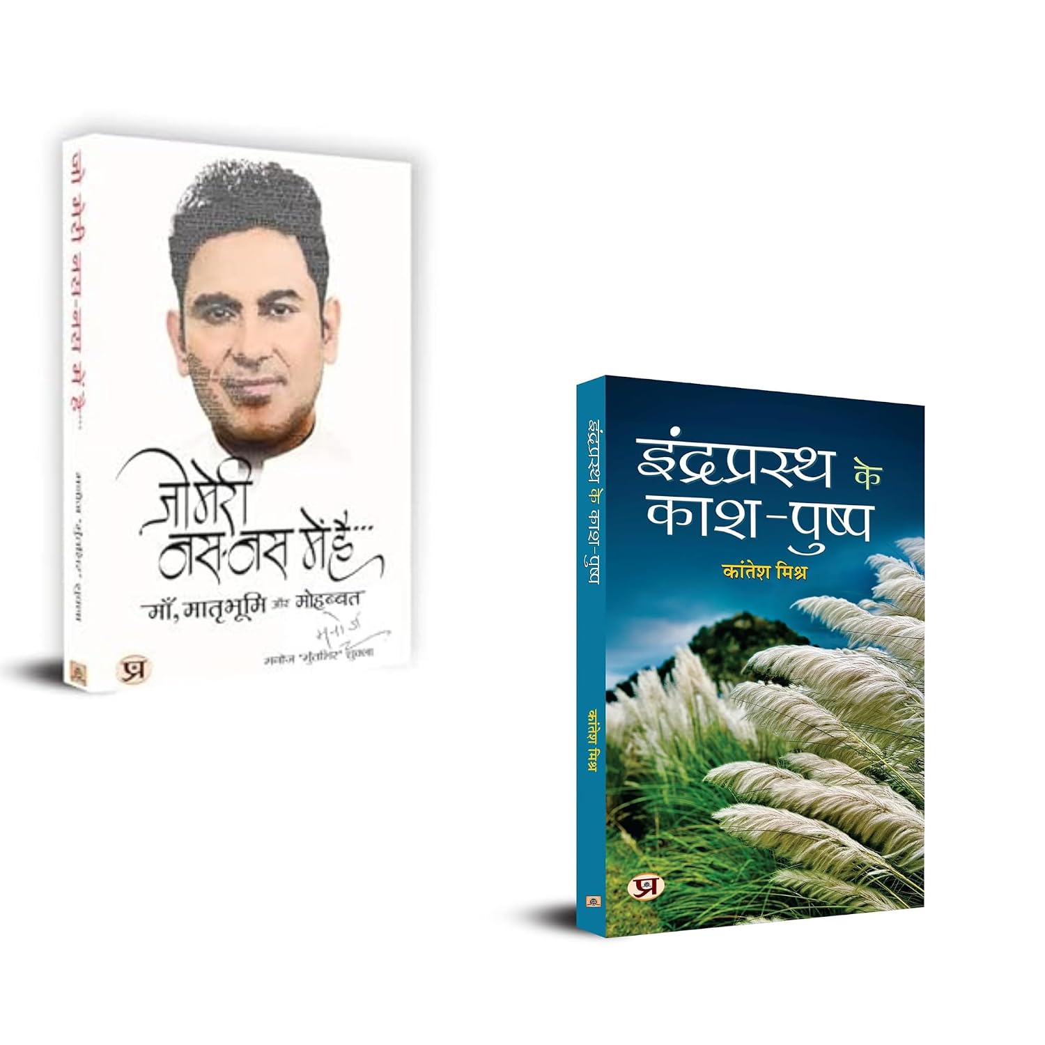 Indraprasth Ke Kash-pushp + Jo Meri Nas-nas Mein Hai | Hindi Poetry Collection | Modern Hindi Kavita | Emotional Hindi Literature | Contemporary Hindi Writing | Jo Meri Nas Nas Mein Hai Book | Indraprasth Ke Kash Pushp | Best Hindi Books | Hindi Literary Bundle (Set of 2 Books)