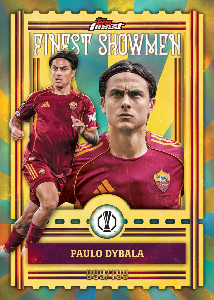 Topps Finest UEFA Club Competitions 2025/26 Hobby Box – 6 Packs, 10 Karten pro Pack, 2 Autogramme pro Box