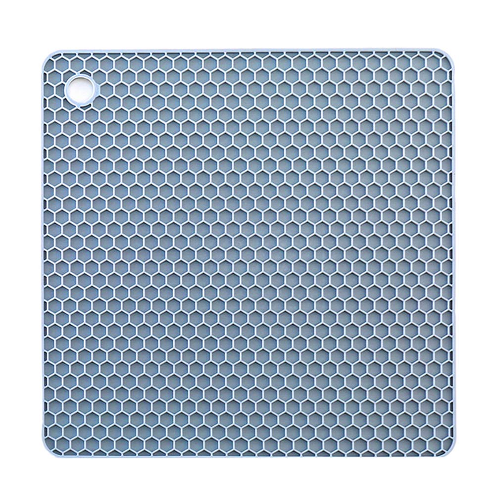 Dessous De Plat En Silicone Antidérapant - Lot De 3 Tailles (18,24,30 Cm) - Résistant à La Chaleur 250°C, Bleu