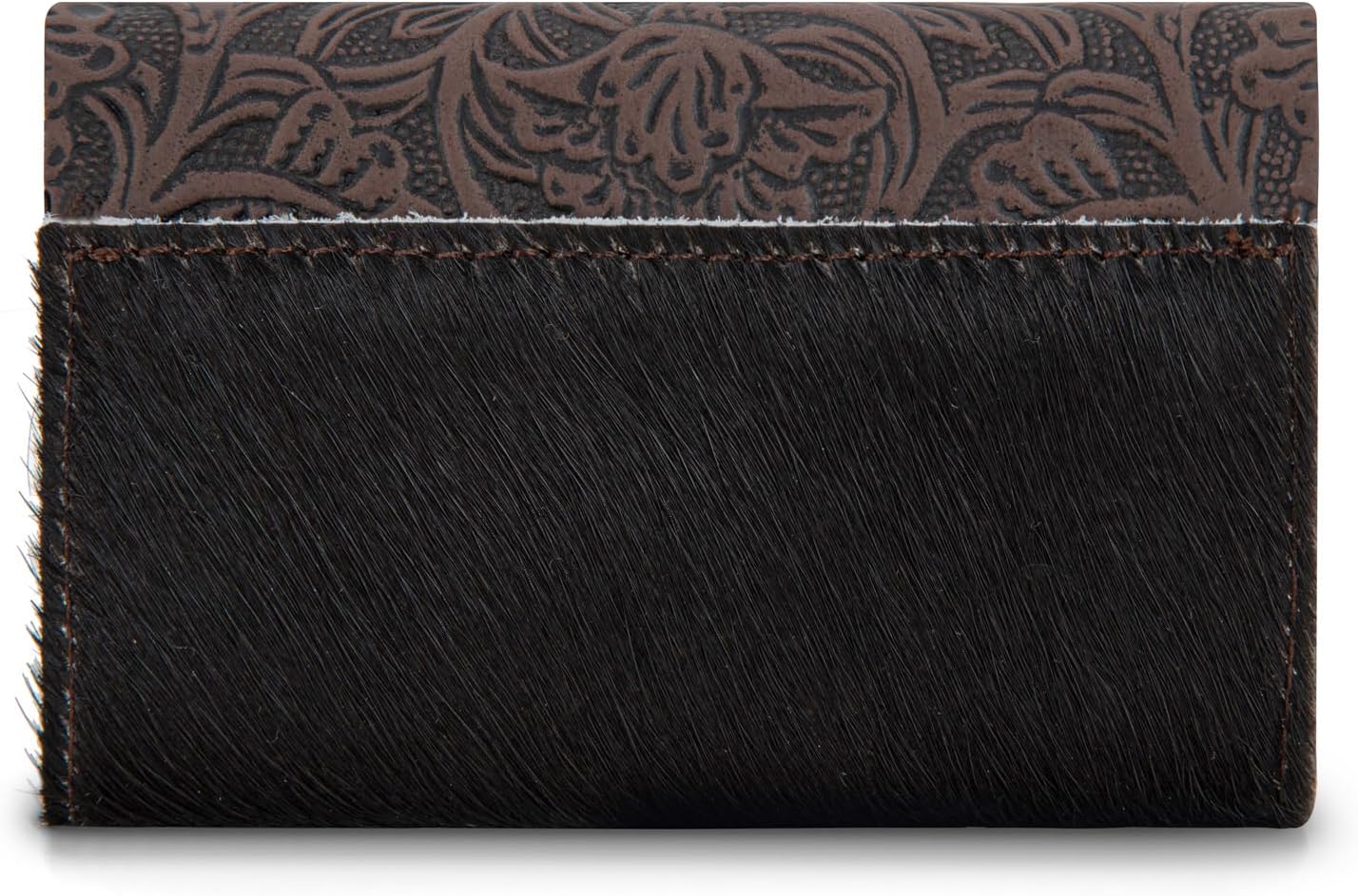 × Wrangler Mini Credit Card Wallet for Men Women Western Small Zipper Wallet for Men Women, Coffee