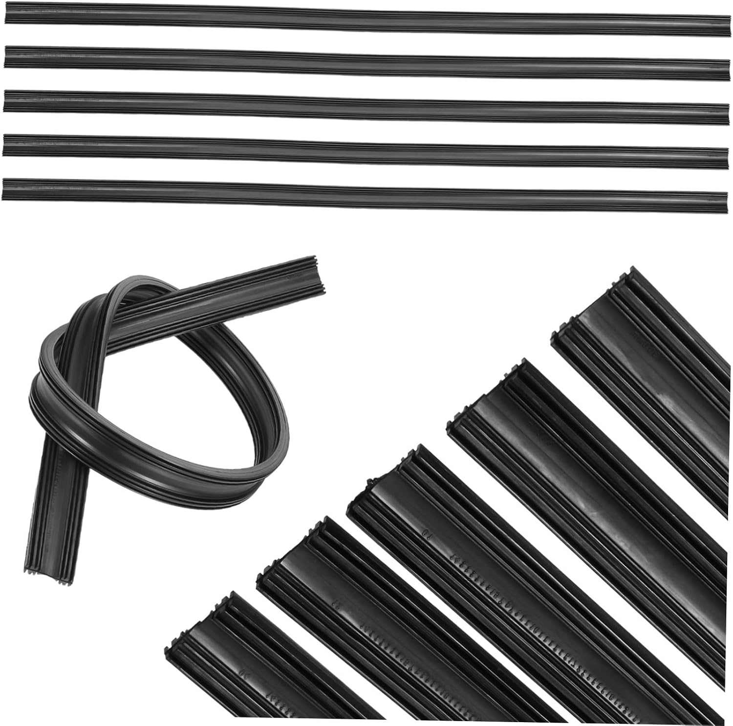 Alipis 5pairs Wiper Blade Refills Inserts Natural Rubber Rainproof for Frameless Wipers