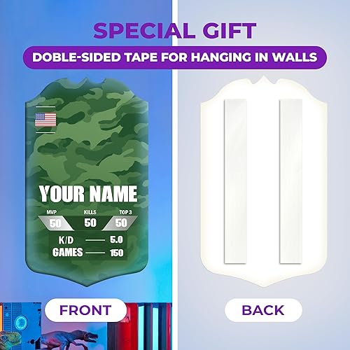 Miniatura 6 de CRYPTONITE Tarjeta de videojuego personalizada de placa | Videojuego famoso | Gamer Stuff I Shooter Game I Opciones de múltiples tamaños