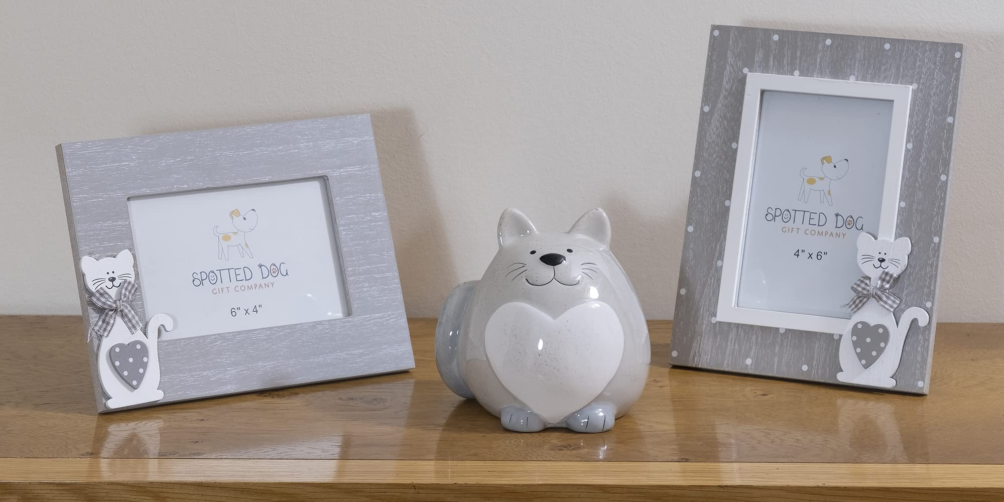 Image secondaire de SPOTTED DOG GIFT COMPANY Tirelire Enfant, Céramique Tirelire Originale pour Filles Garçons et Adulte, Mignon Chat Themé Maison C