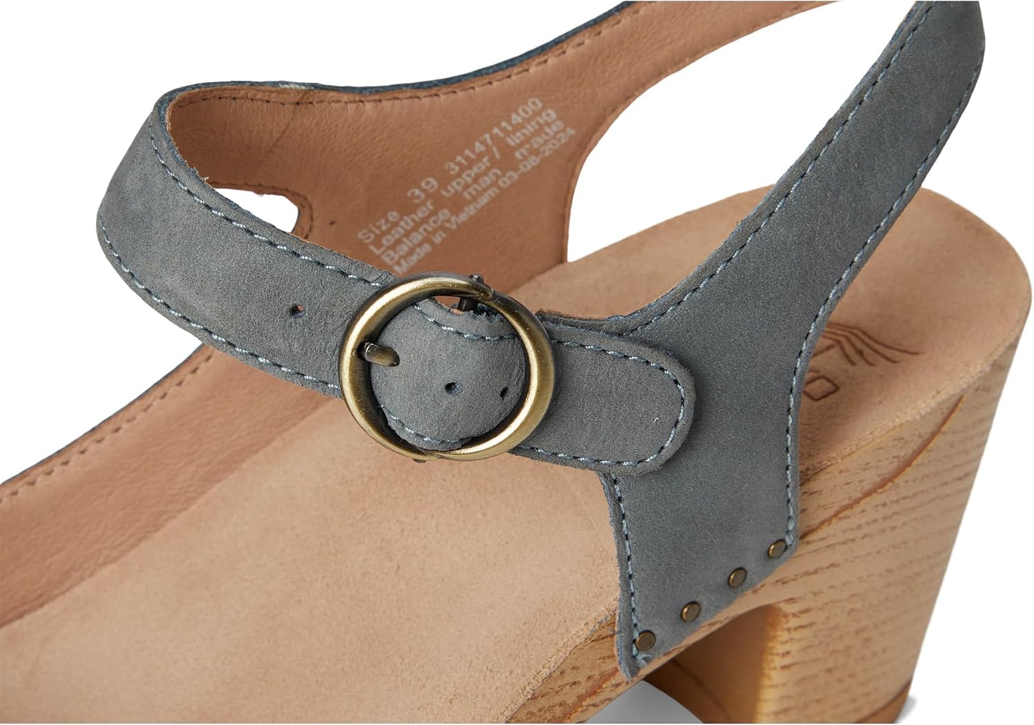 Dansko Taytum Closed-Toe Assymetrical Sandal for Women - Quality Leathers Treated with Scotchgard for Stain Resistance - Cushioned, Contoured Footbed for All-Day Comfort