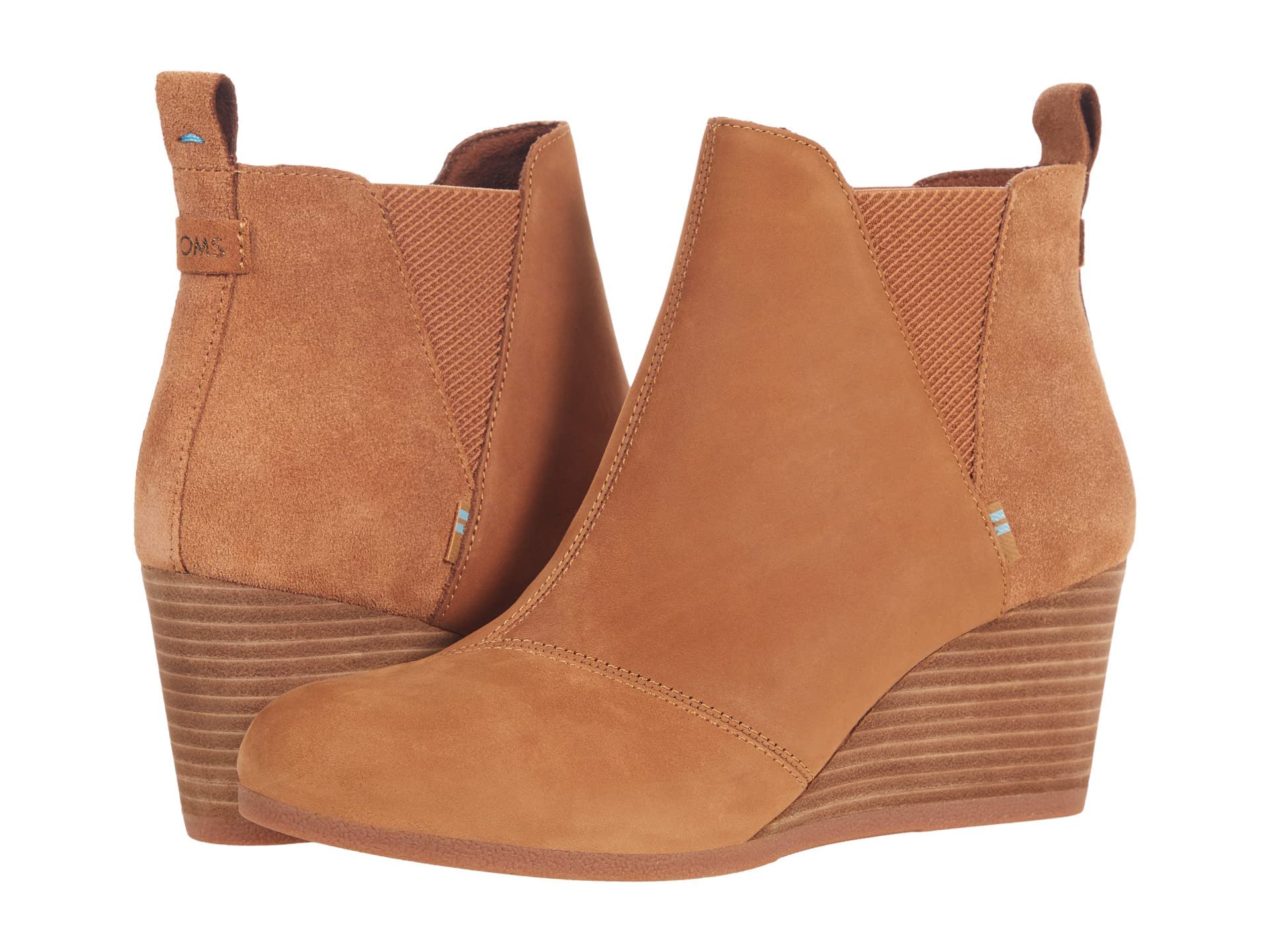 TOMS Women's Kelsey Fashion Boot, Tan Oiled Nubuck/Suede, 4 UK