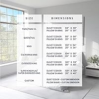 Vista 3 de Kotton Culture - Funda de edredón a rayas, 100% algodón egipcio, con cremallera y lazos en las esquinas, para todas las estaciones, tejido suave