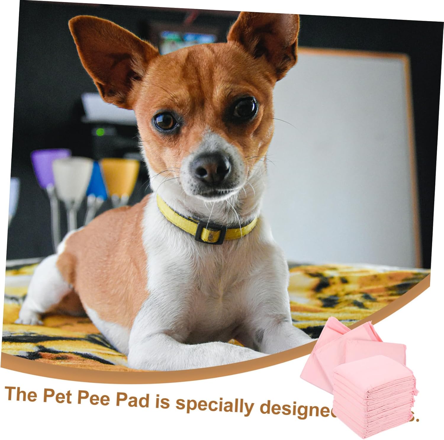 Housoutil 1pack Dog Diaper Pads Thicken Pet Training Pads Super Absorbent Non-Woven for Use for Puppies and Dogs Apartments