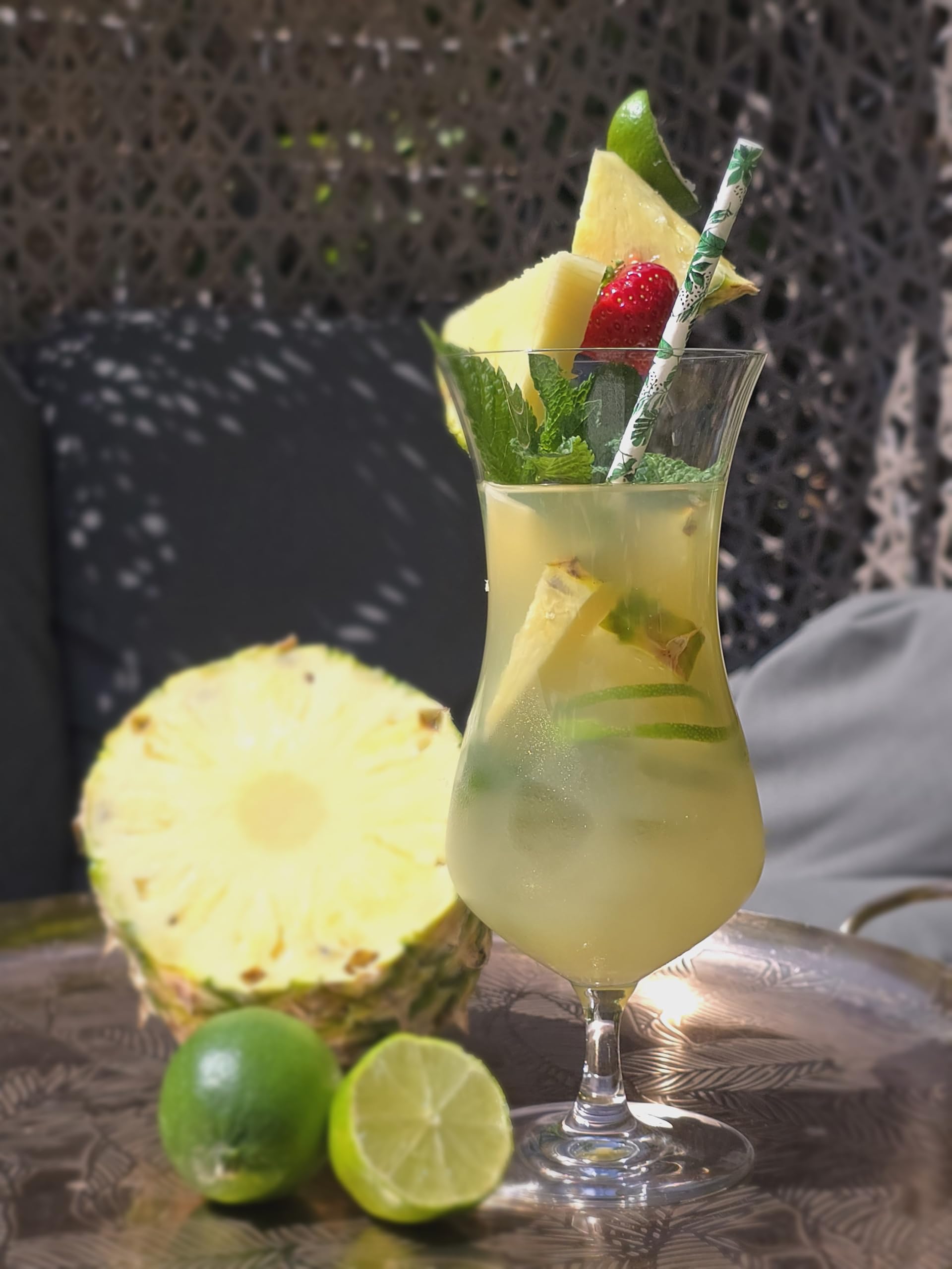 DIAMANTE Pina Colada - Set di 4 bicchieri da cocktail Hurricane - Cristallo senza piombo