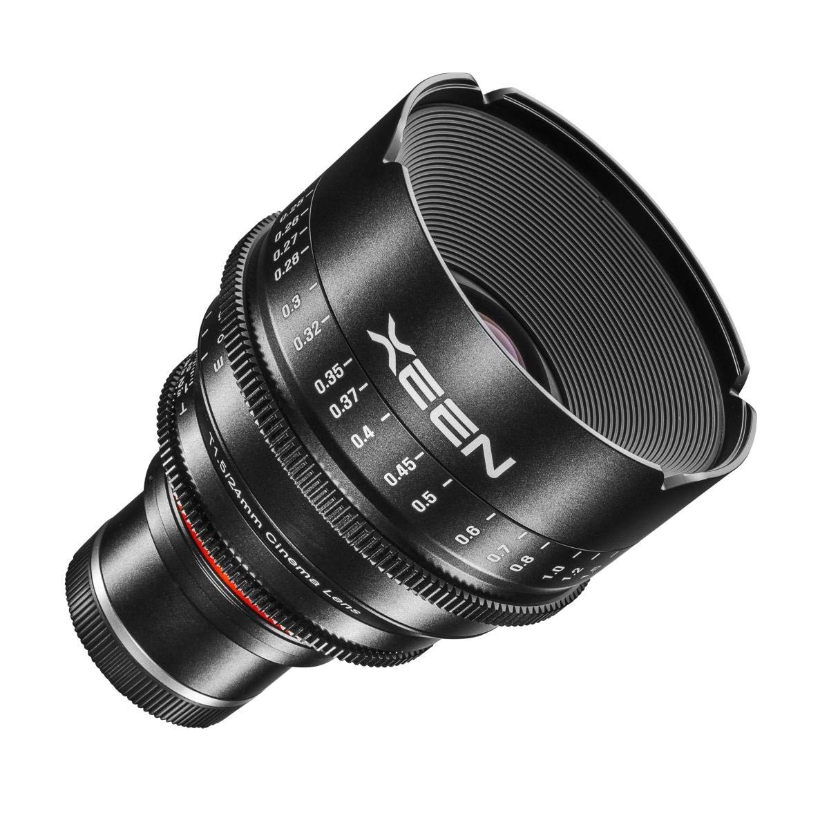 XEEN Cinema 24mm T1,5 Sony E Vollformat Objektiv MF Cine Video Lens für hohe Auflösungen mit Follow Focus Zahnkränze