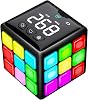 Xinbeiya Rechargeable Handheld Cube with Games - 15 Fun Brain and Memory Games with Score Screen for Kids and Teens - Christmas, Easter Birthday Gift for Boys and Girls Ages 6-12 Black