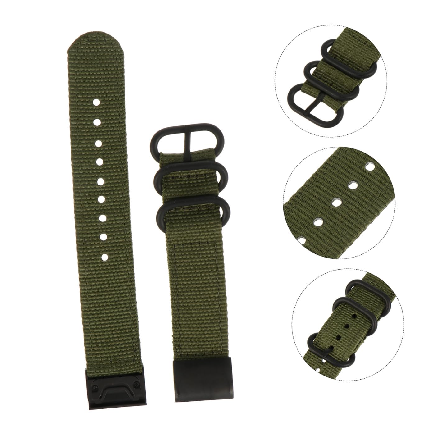 Hemobllo 3piezas Correa De Nylon Compatible Para Reloj Banda De Repuesto Resistente y Cómoda Para Actividades Deportivas y Uso Diario