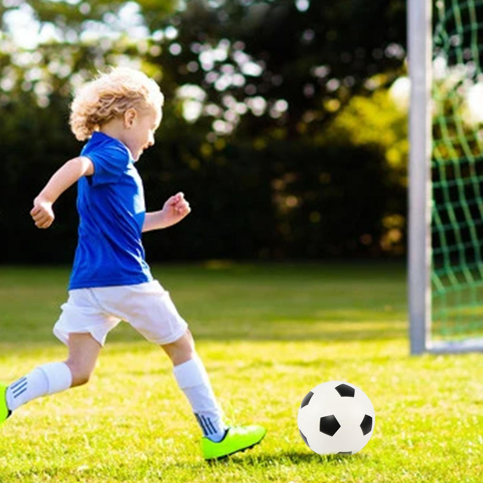 Balón de fútbol de 21 cm para interiores, de esponja silenciosa de alta densidad, pelota de espuma F suave para niños y niñas, pelota de rebote sin ruido, pelotas de fútbol de espuma F para exteriores