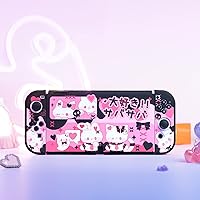 Vista 7 de GeekShare Funda protectora delgada compatible con Nintendo Switch OLED y Joy-Con - Absorción de golpes y arañazos - PinkHolic