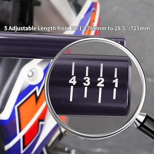 Miniatura 26 de RUTU - Manillar universal para motocicleta de 7/8 pulgadas, con almohadilla transversal, barra de arrastre de baja altura para motocross, ATV Quad