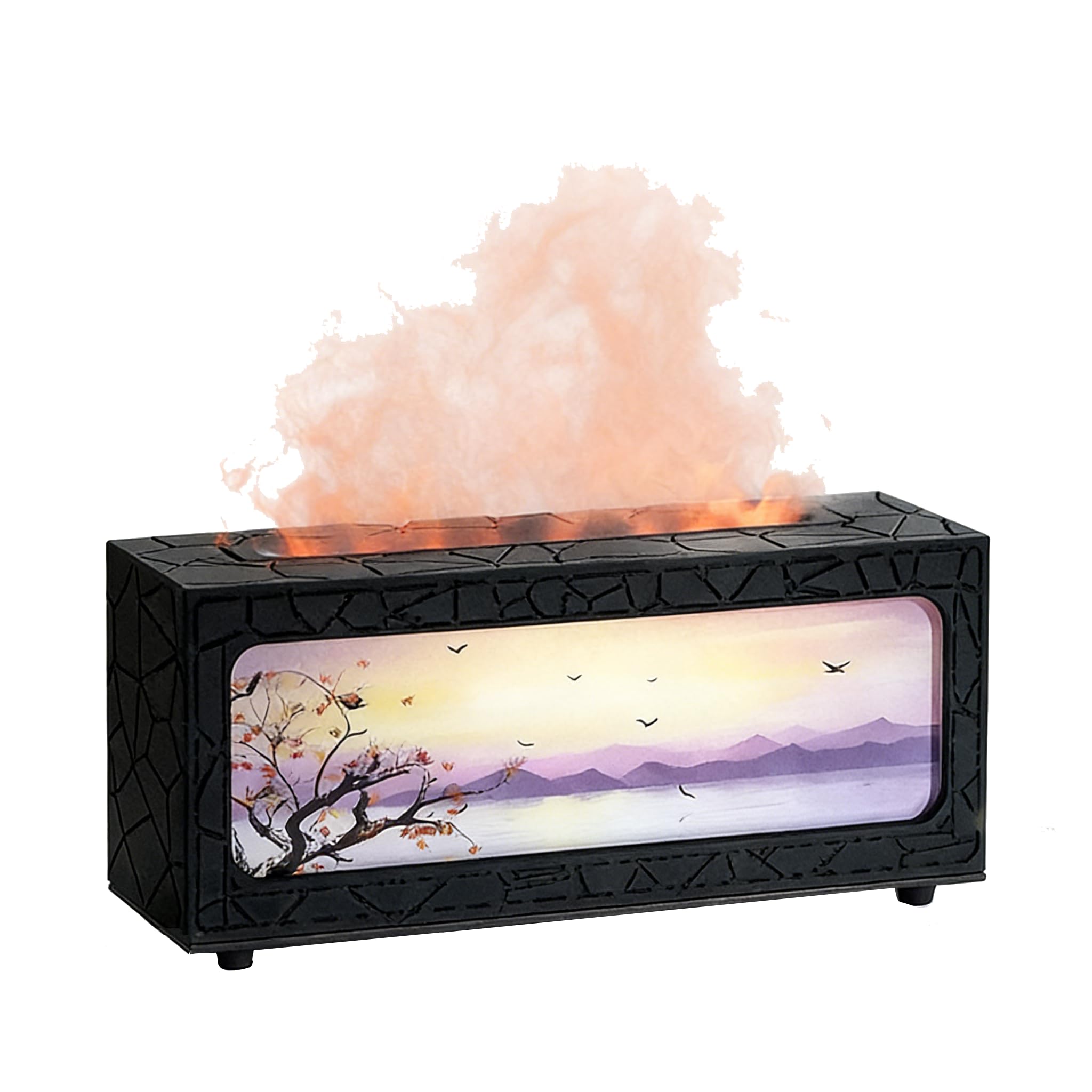Diffusore di oli essenziali per aromaterapia, 7 colori, diffusore di oli essenziali per aromaterapia, 250 ml, umidificatore ad ultrasuoni con timer per casa, camera da letto, ufficio, yoga