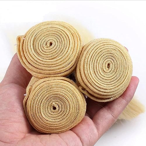 Miniatura 4 de 8, 10, 12 pulgadas, 613 paquetes de cabello humano rubio ondulado, paquete 613 de cabello humano virgen sin procesar, 3 paquetes de 10.58 oz