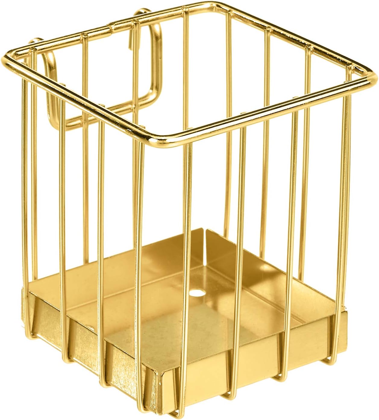 Amazon Basics Grid Panel Pencil Cup Holder, Gold Office