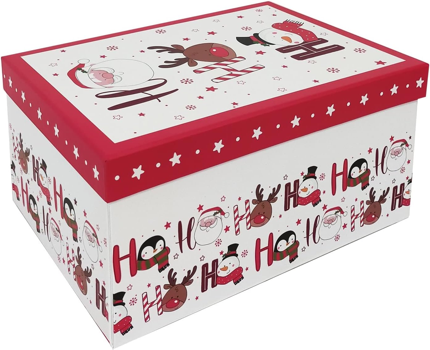 Christmas Eve Box Ho Ho Ho Design Flat Pack Keepsake Box Xmas Gift