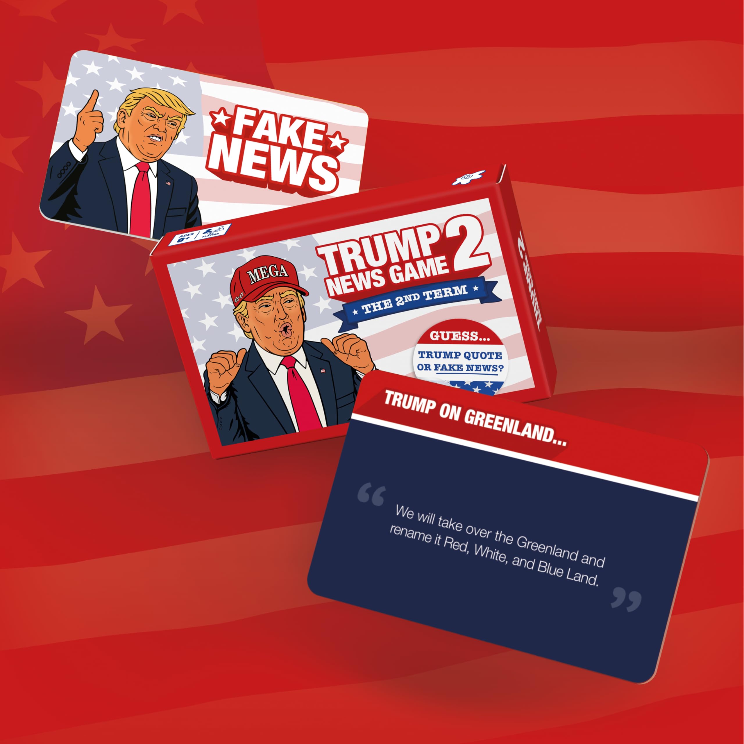 Trump News Game 2, The Fake News Party Game for Adults, 56 Real or Fake Trump Quotes - Image 2
