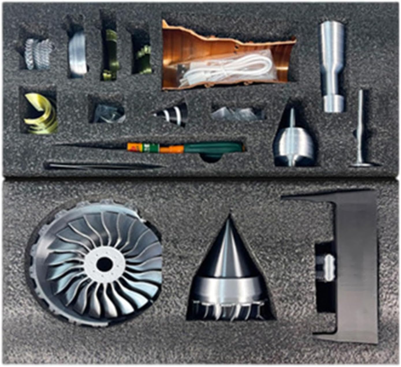 Turbofan Engine Model Premium Mechanical Learning Tool Science Education Toy Unassembled Toys & Hobbies