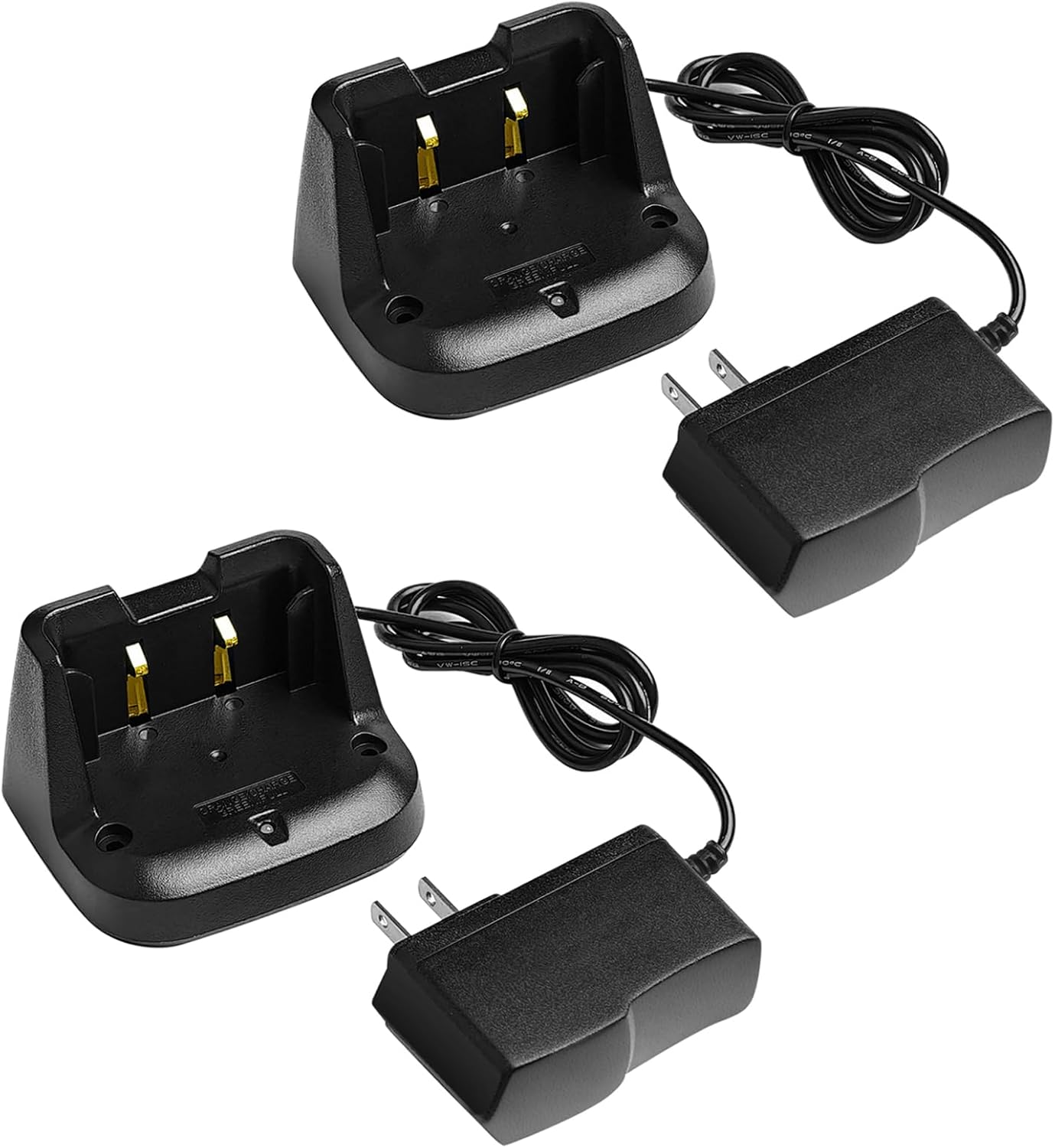 2-Pack SBH-28 Rapid Charger for Yaesu FT-70 FT-70D FT-70DR Walkie Talkie SBR-24LI Li-ion Battery Charger