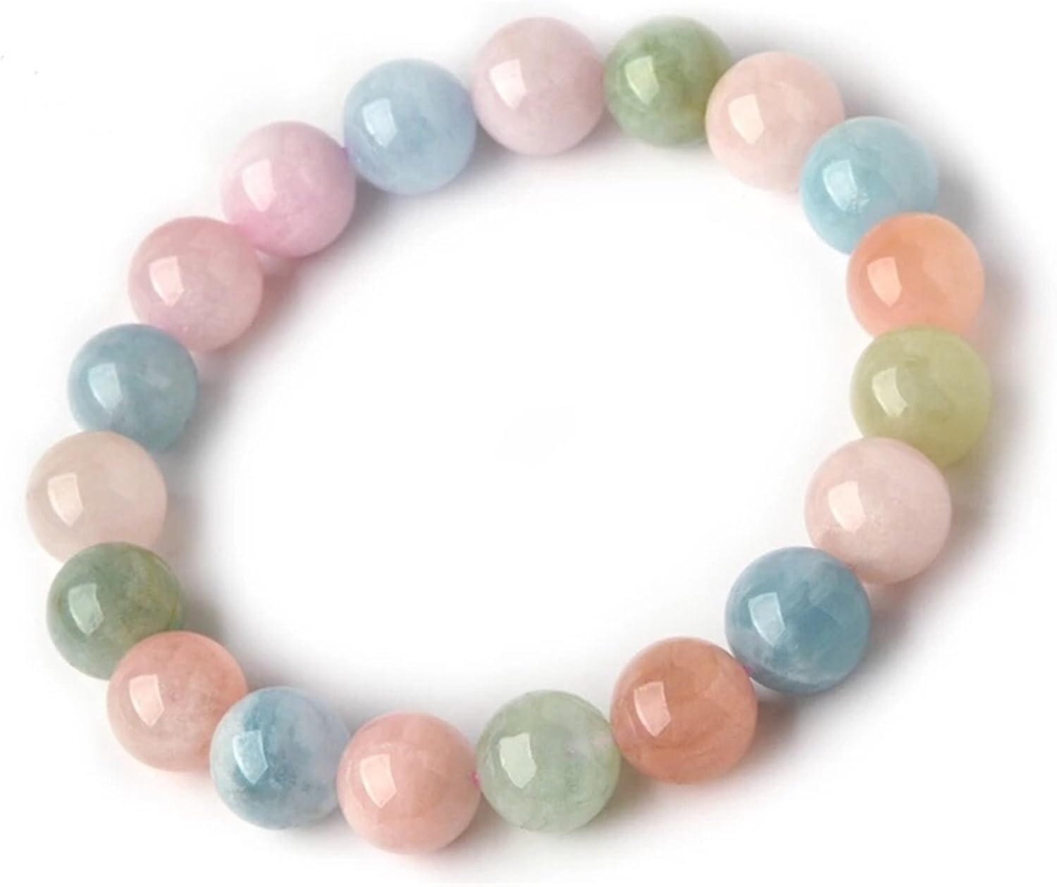 極上 アイリスホワイトファントムクォーツ ブレス K243 2025年最新