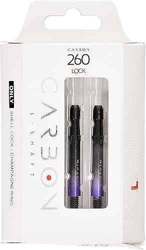 Miniatura 43 de Ejes de dardos de carbono – Bloqueado y silencioso (giratorio) – 9 tamaños – para dardos de punta suave y punta de acero – Ligero, duradero, grado