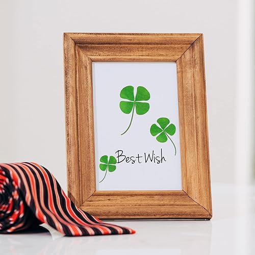 Miniatura 3 de 60 piezas de trébol de cuatro hojas secas para resina prensada de 4 hojas, flores prensadas secas reales para hacer joyas y manualidades, 3 tamaños