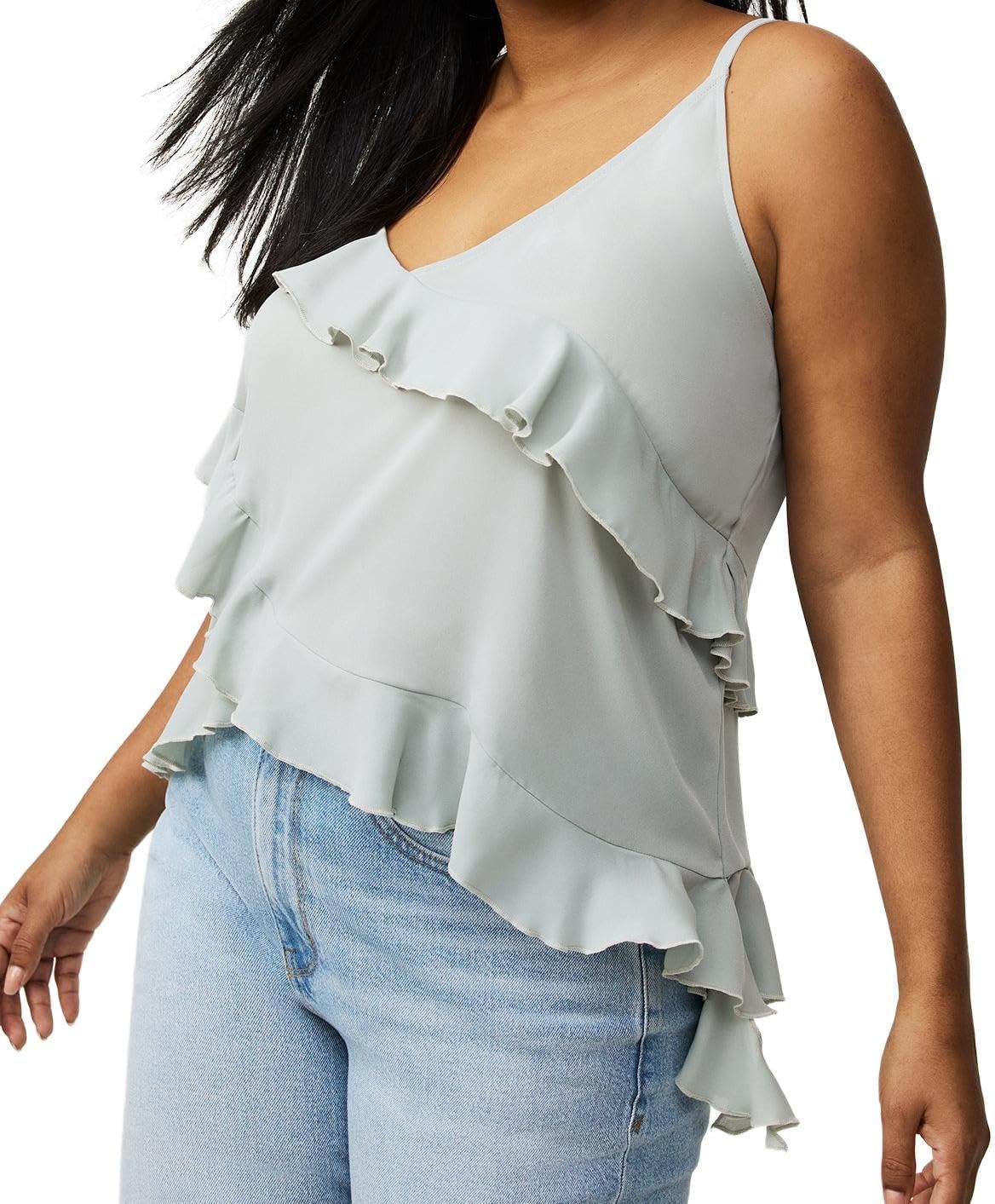 Torrid Women's Plus Size Georgette Ruffle Cami