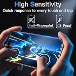 JETech Protecteur d'écran Matte pour iPhone 15 Pro 6.1 pouces, anti-glace 9H Film en verre trempé, anti-empreinte, toucher lisse, installation facile, friendly cas, 2-Pack