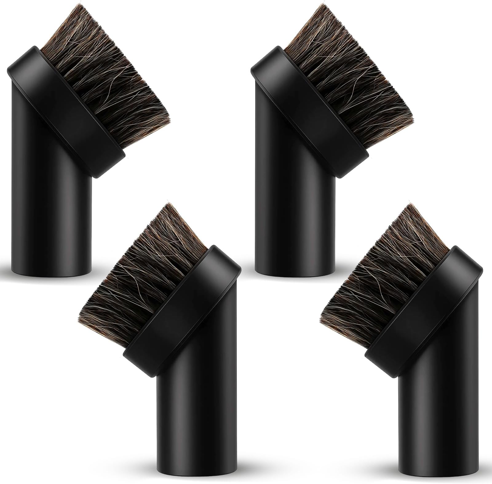 4PCS Dusting Brush Attachments, Brush Head, Universal Vacuum Cleaner Brushs with Soft Bristles for Furniture and Car Interior Cleaning