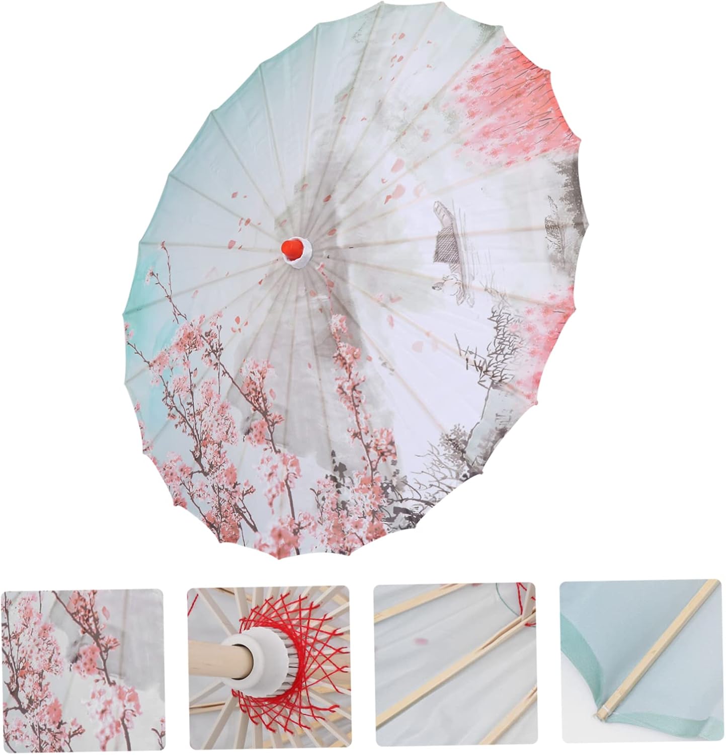 Chinese Style Oil Umbrella Photography Prop Stage Umbrella for Dance Home Decoration and Events Durable