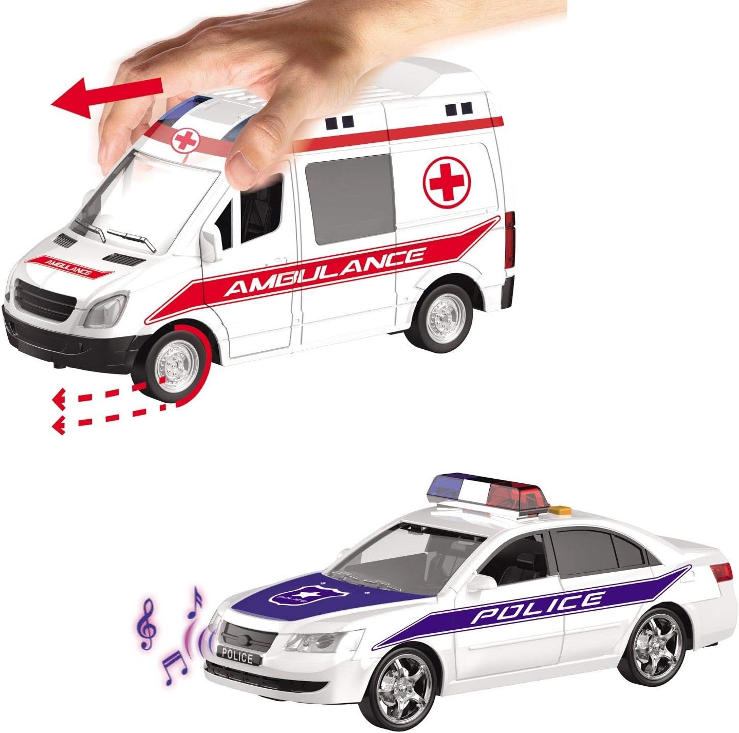 Mondo 51175 Engine Friction Protection Assortment Macchinine Con Retrocarica Frizione Pull Back per Bambini Security Assortment Friction Vechiles Giallorossoverde