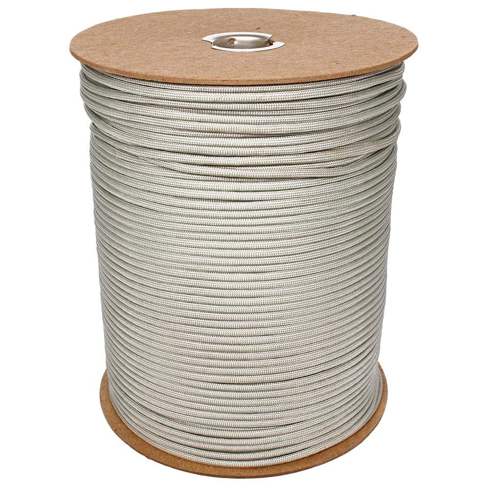 GOLBERG G Paracord Seil 550 Typ III Paracord - Fallschirmschnur - 550 Schnur - 250 kg Zugfestigkeit - 100% Nylon - - (30 m, silbergrau)