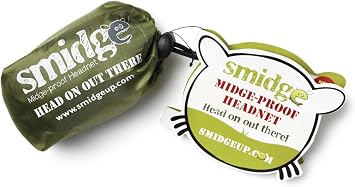 Smidge Unisexs Midge and Mosquito-Proof Super Lightweight Head Net-Green, One Size