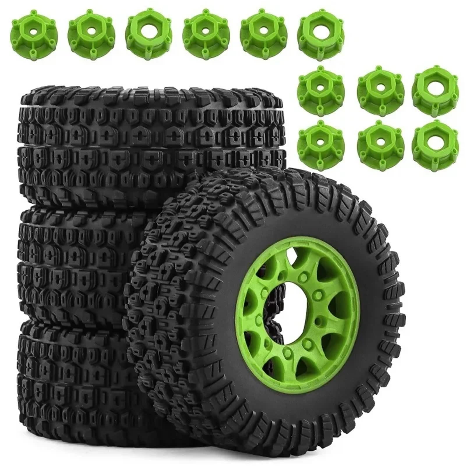 para Slash para ARRMA para SENTON para HSP para HPI 1/10 4 Uds Neumático Rueda 109mm con 12mm 14mm 17mm Hex RC Coche Recorrido Corto Camión sobre Orugas