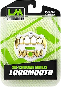 【特価】Loudmouth3Dクローム グリルズブリン ホワイト／ゴールド LOUDMOUTH 3D-CHROME GRILLZ - Dmaxx Sports