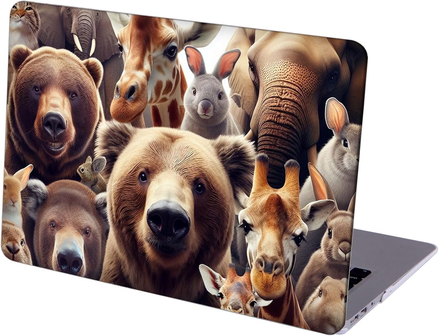 Compatible with MacBook Neo 13-inch, Hard Shell Case with Keyboard Cover and Screen Protector (A3404 A18 Pro chip, 2026 Release) - Bears MC21672
