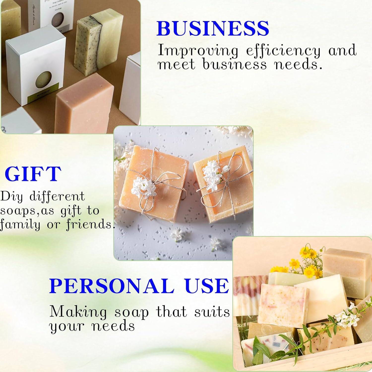 Square Shampoo Bar Mold，Soap Molds for Natural Shampoo Bars& Handmade Soap Making，Square Bath Bomb Molds，DIY Craft Supplies