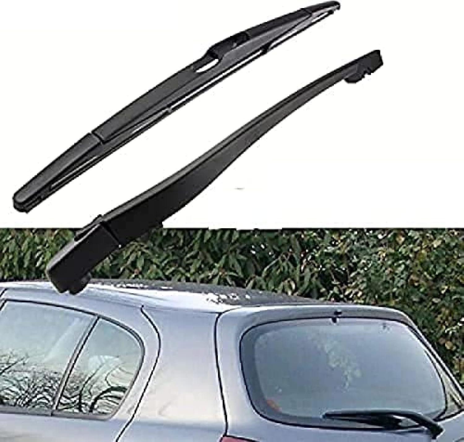 Car rear windshield wiper kit For Nissan Almera Hatch 2001 2002 2003 2004 2005 2006 Size 355mm Back wiper blade washer