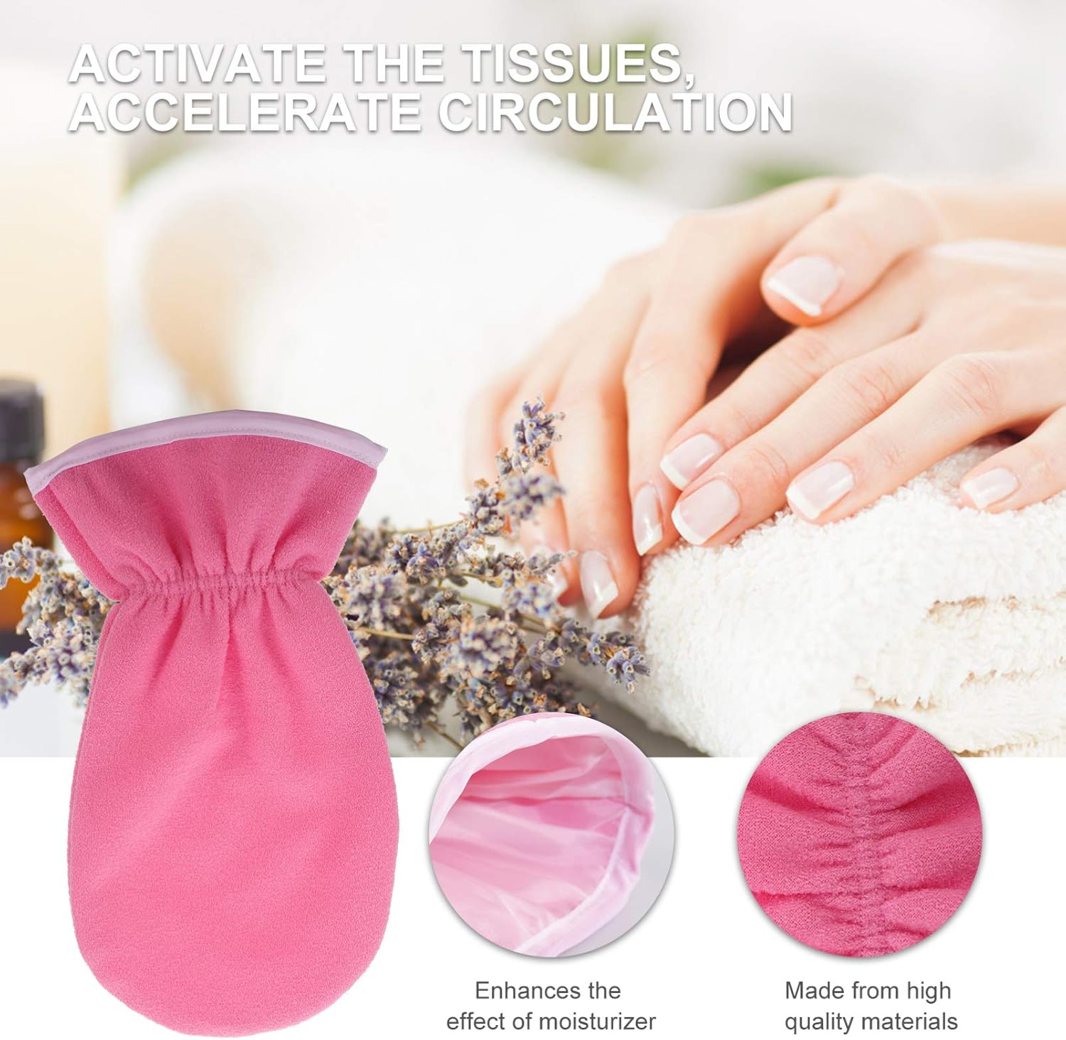 4Pcs Spa Paraffin Wax Hand Foot Covers Reusable Insulated Gloves Booties for Moisturizing Treatments Professional Spa Accessory for Women Heat Retention