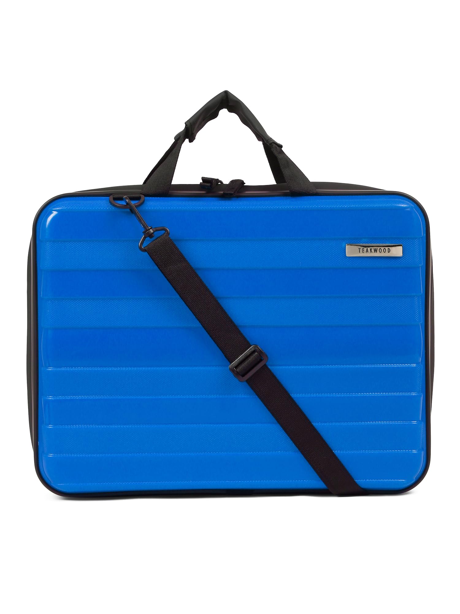 teakwood leathers Teakwood Hard Shell Business Carryall Backpack with 16-Inch Laptop Compartment, Laptop Sleeve, Organizer Pockets, Trolley Sleeve, Comfortable Handles & Adjustable Detachable Shoulder Strap-picture-10
