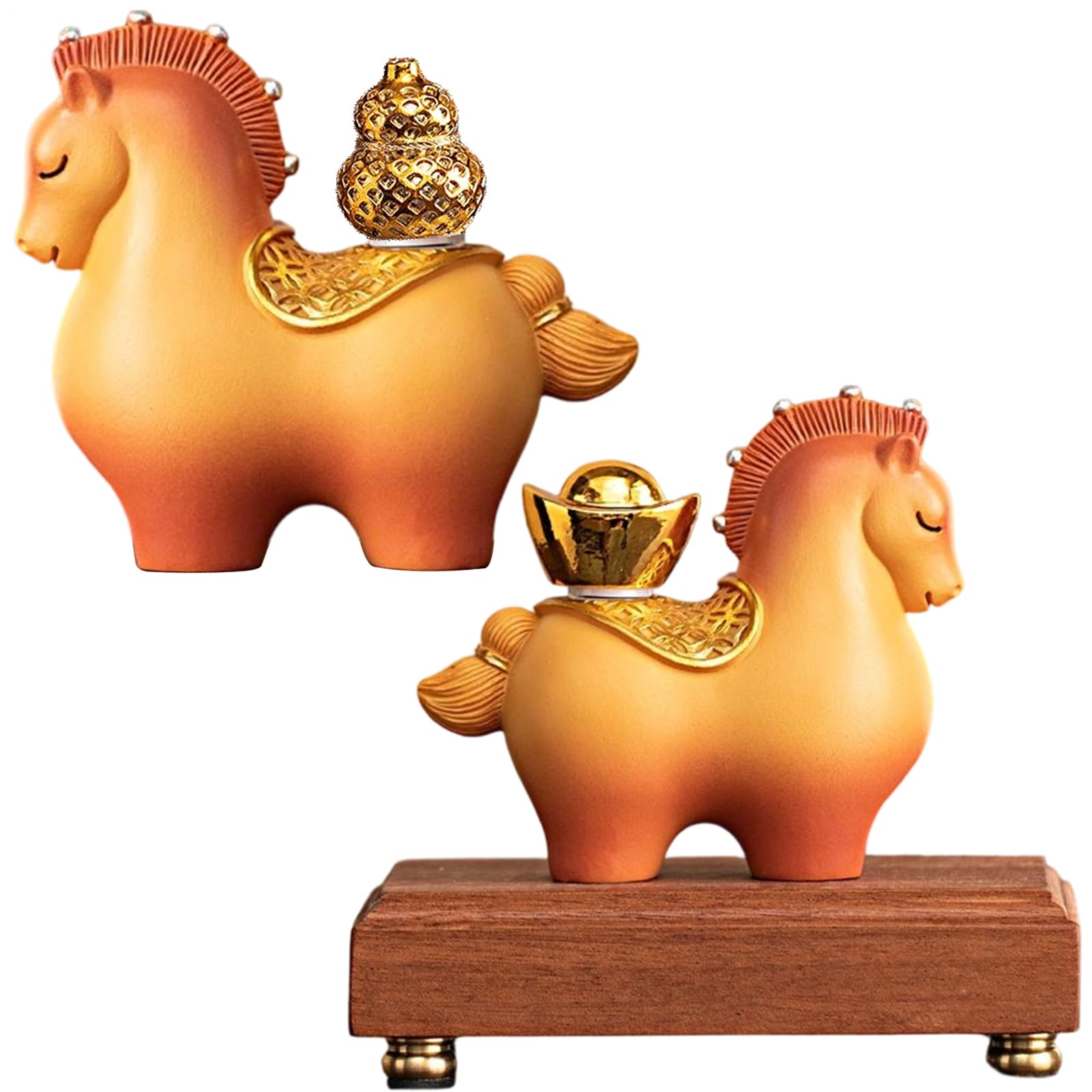 Statue de Cheval du Nouvel An Chinois 2026 pour Décoration de Table