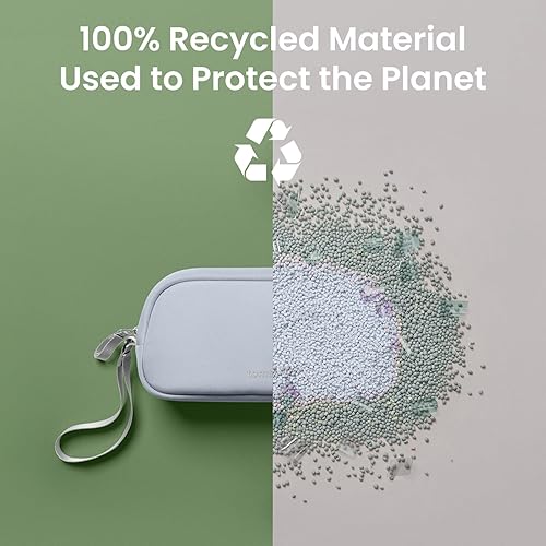 Vista 155 de tomtoc Estuche organizador de accesorios de viaje para electrónicos y cables, para teléfono, Airpods, unidad USB y artículos diarios y esenciales