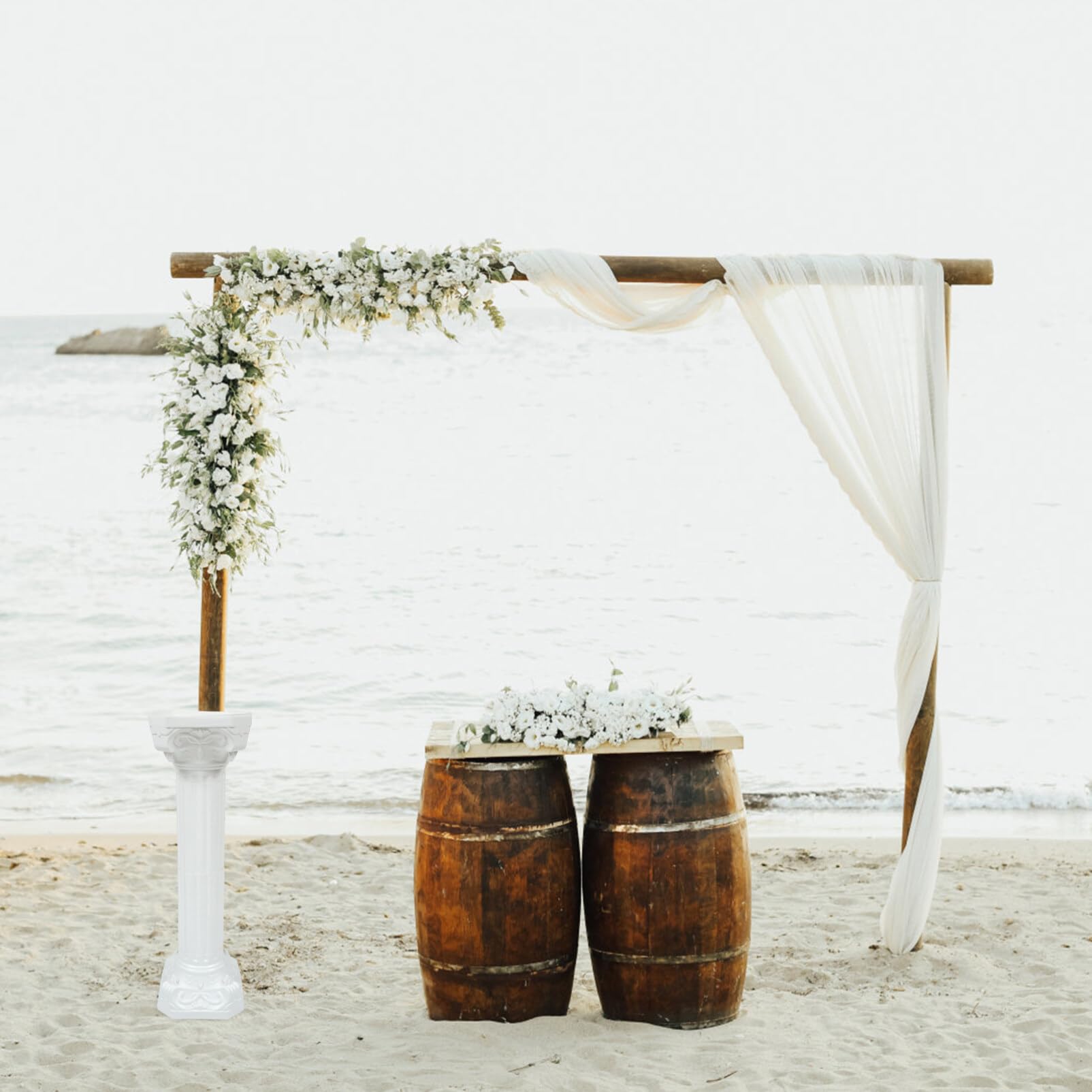 Wedding Roman Column Sculpture, Greek Column Statue, Roman Pillar Plant Stand Roman Pillar Candle Holder Classic Greek Statues Wedding Table Decoration