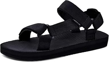 WateLves Men's Sandals Hiking-Sport-Sandals with Adjustable Webbing Lightweight Water-Athletic-Beach-Sandals for Walking-Fishing-Travel-Trekking-Camping