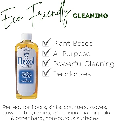 Miniatura 2 de Hexol Limpiador y desodorante general concentrado Deoderant, 16 onzas líquidas, 6 botellas, 96 onzas líquidas