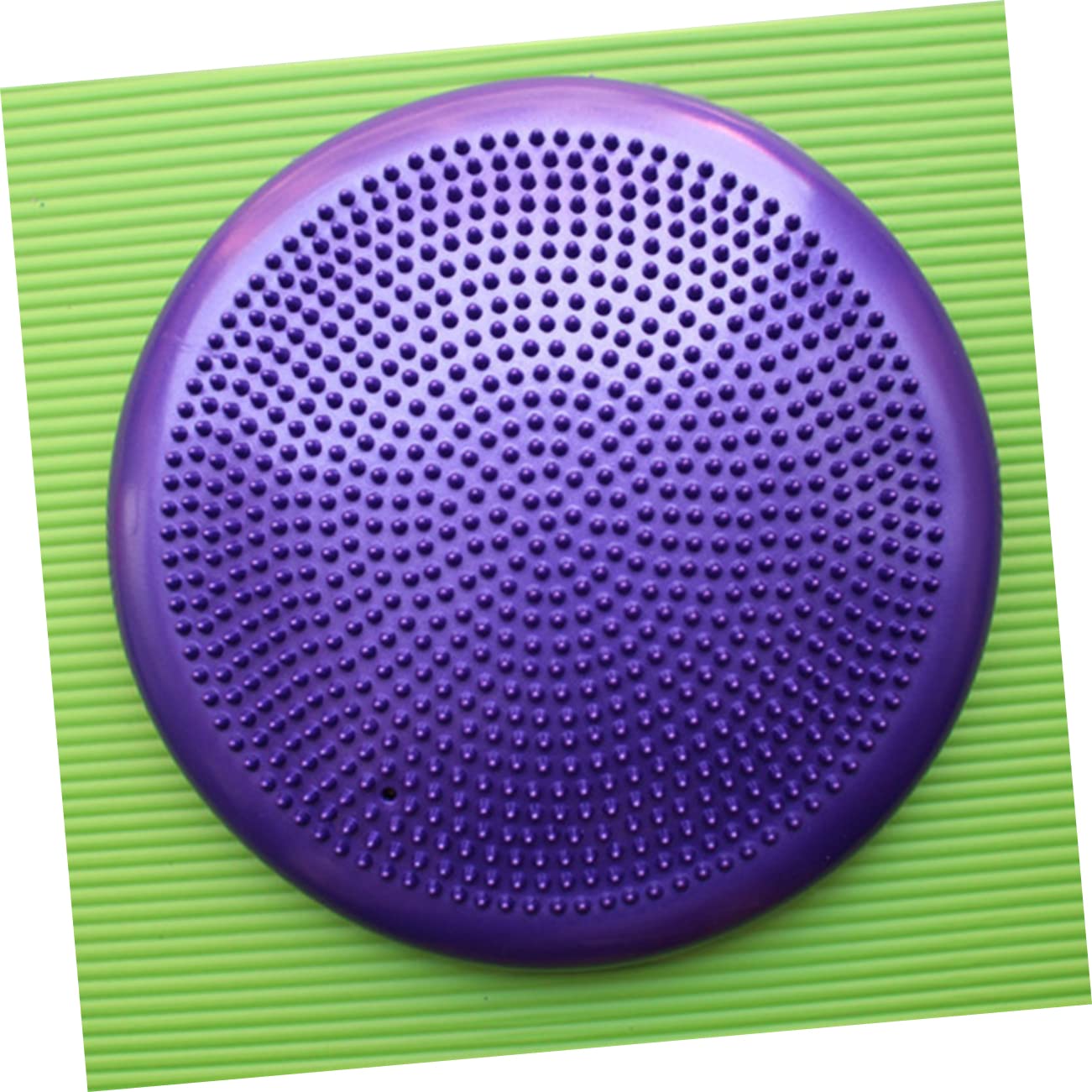Totority Inflated Wobble Cushion for Core Stability Extra Thick Balance Disc for and Posture Improvement Ergonomic Seat for Sensory Input Purple