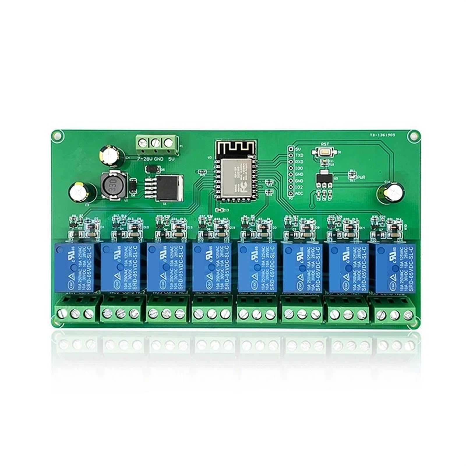 Relais WiFi ESP8266 8 voies résout les pannes de synchronisation AC 250V