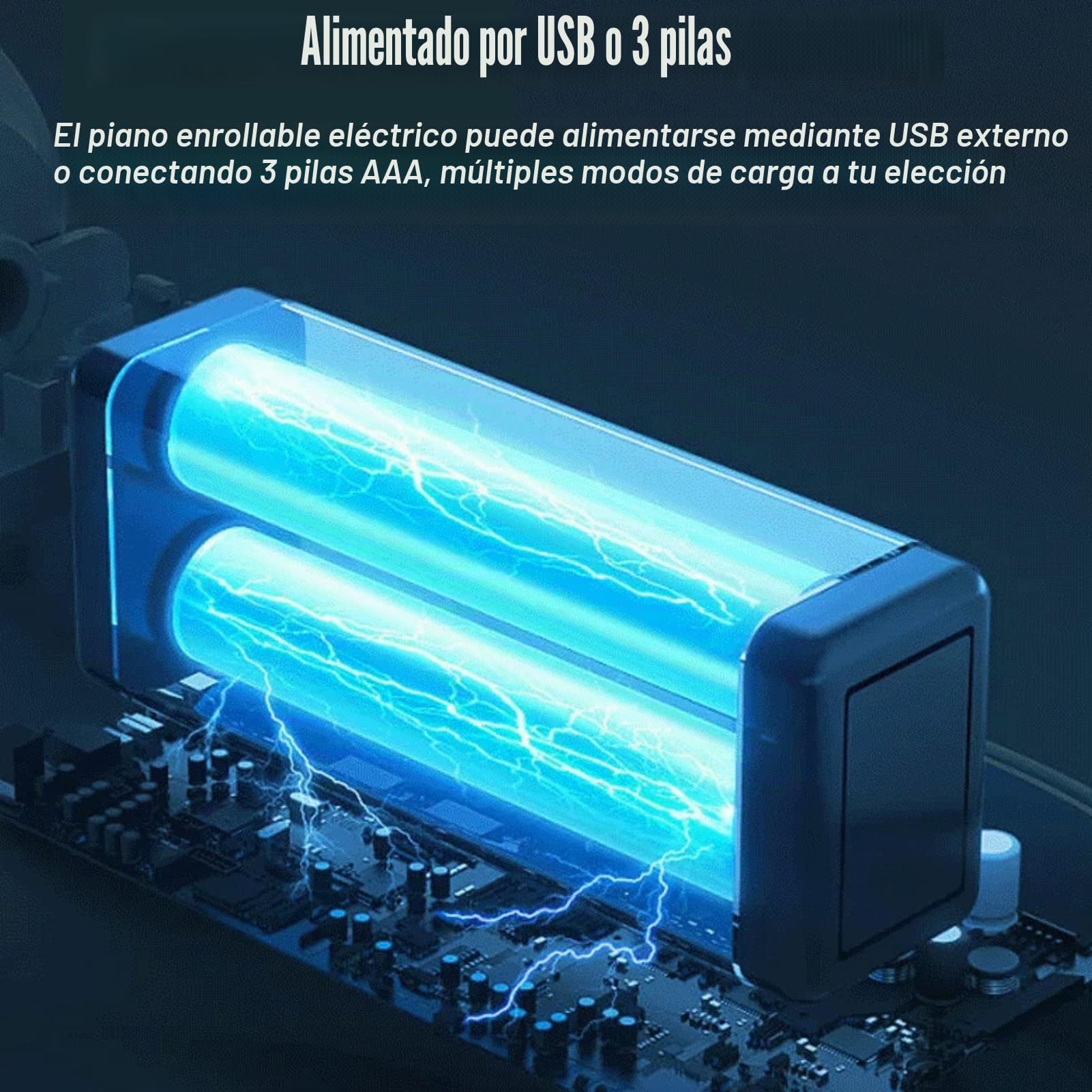 Estink Piano Enrollable de 61 Teclas, Piano Enrollable Manual Recargable Portátil con Pantalla LED, Salida Midi, 16 Voces, Grabación, Acorde, Sostenido, Trémolo, con Conector para Auriculares(PM61)